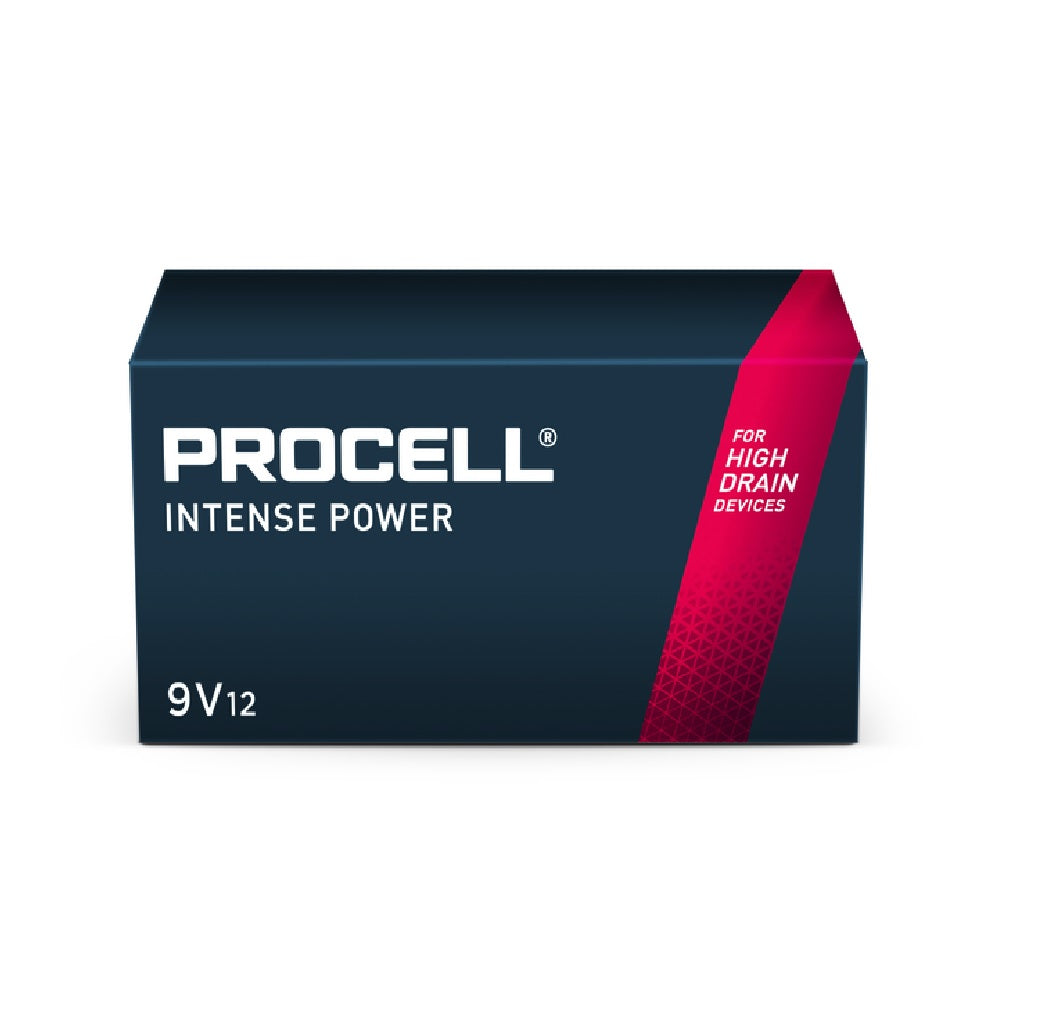 Procell PX1604 Procell Intense Alkaline Primary Battery, 9 V, 12 Pack