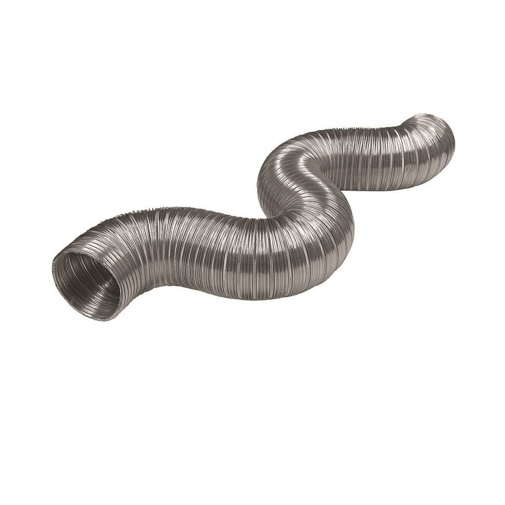 Lambro 304 Flexible Semi-Rigid Duct, 5 Inch X 8 ft, Aluminum