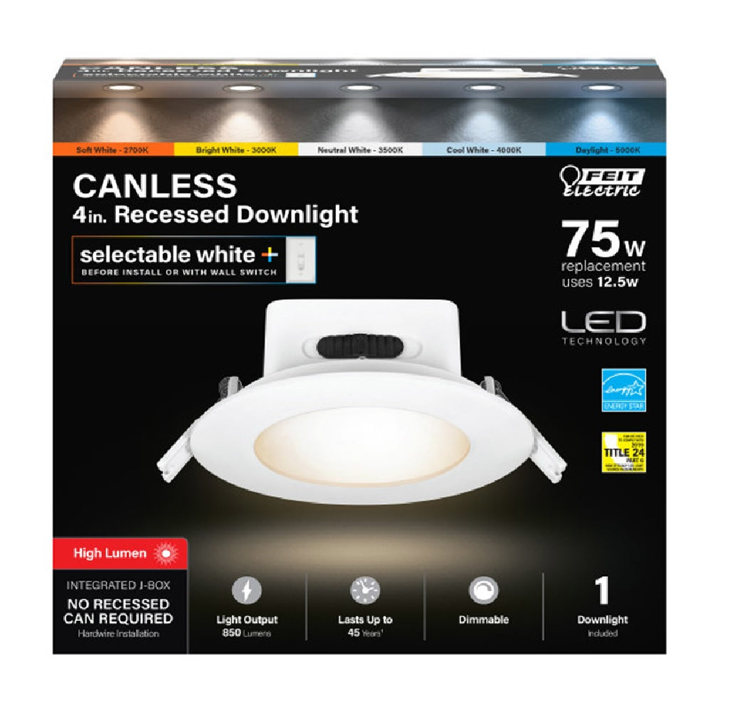 Feit Electric LEDR4HOJBX6WYCA Recessed Downlight, White