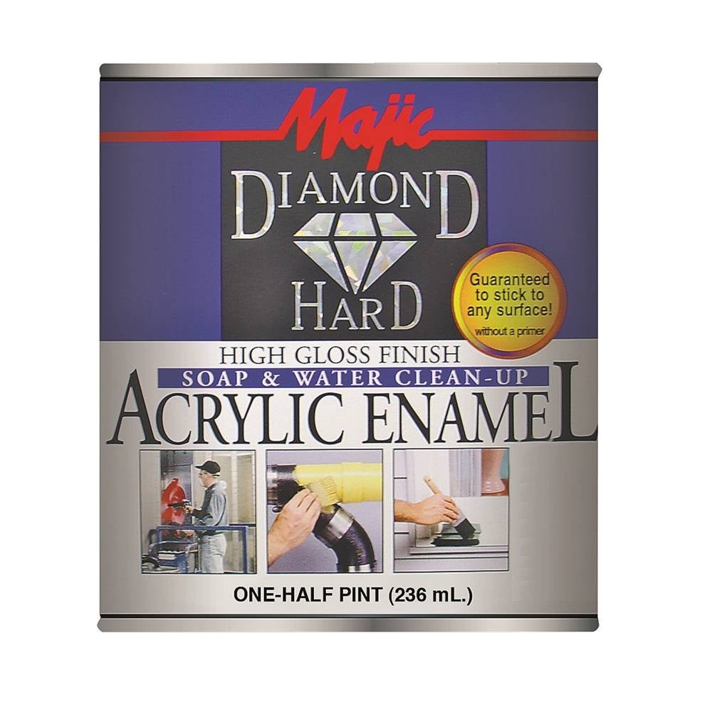 Majic 8-1505-4 Diamond Hard Enamel Paint, 0.5 Quart