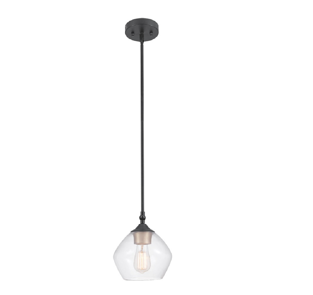 Globe Electric 60312 Harrow Ceiling Light, Matte Black