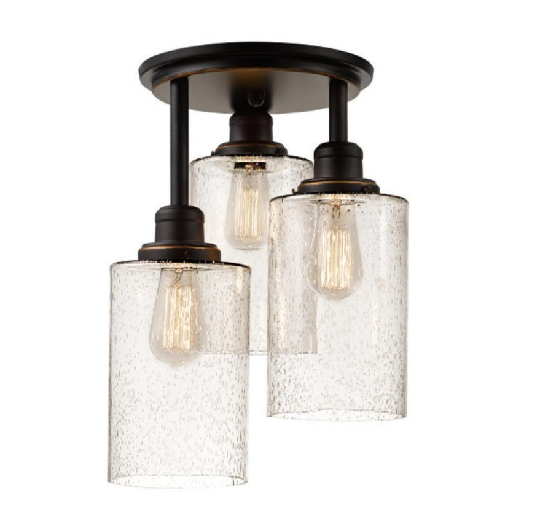 Globe Electric 65904 Annecy Ceiling Light, Oil Rubbed Bronze