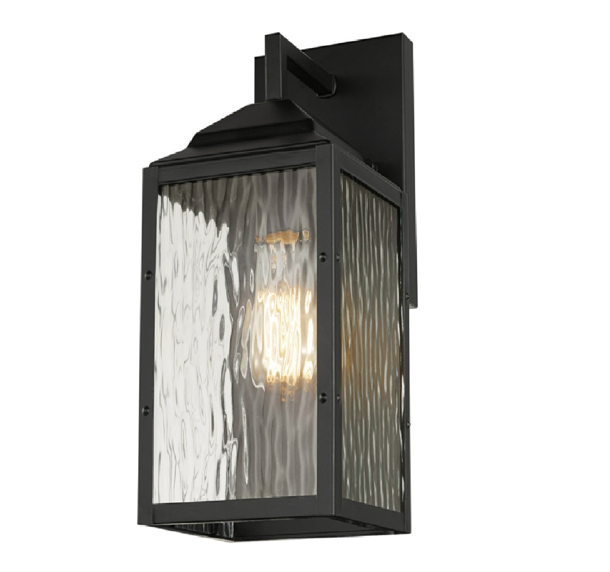 Globe Electric 44216 Miller Downlight Wall Sconce, Black