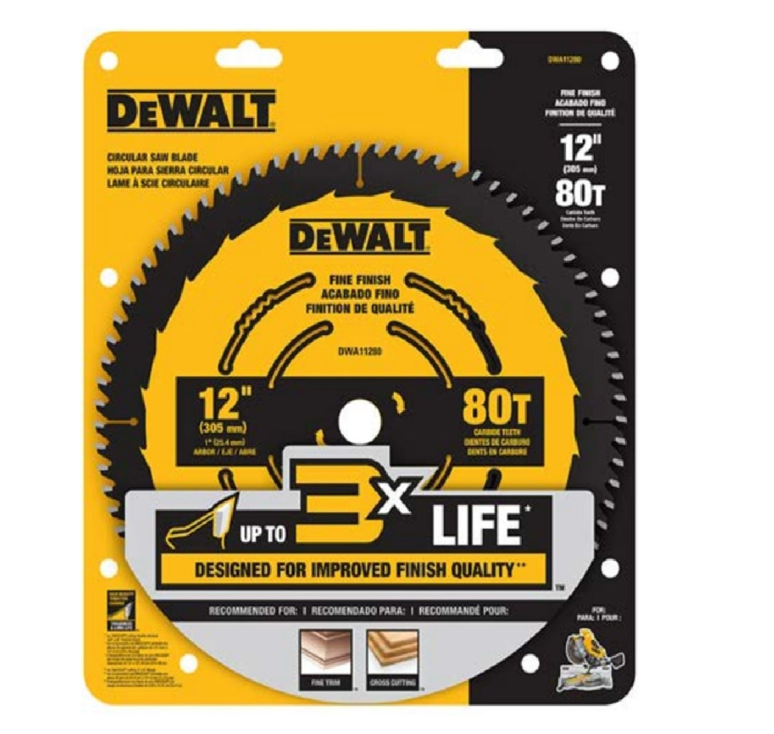 DeWalt DWA11280 Circular Saw Blade, 80 Teeth
