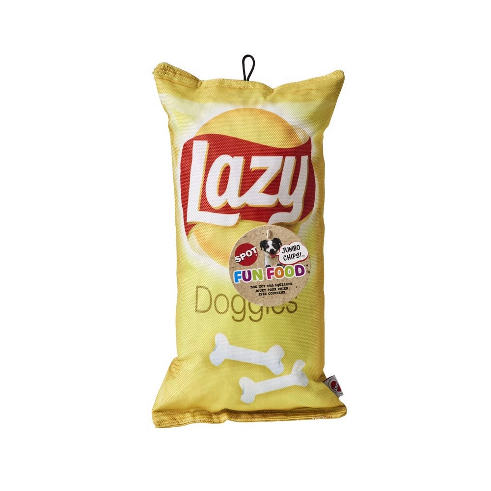 Spot 54588 Lazy Doggie Chips Dog Toy, 14 Inch