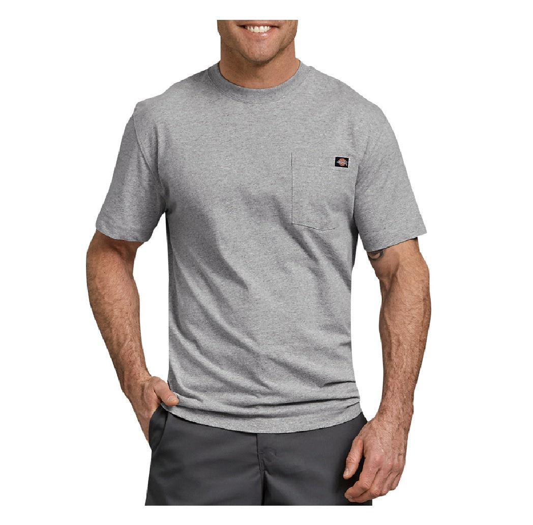 Dickies WS450HGL Tee Shirt, Gray, Large