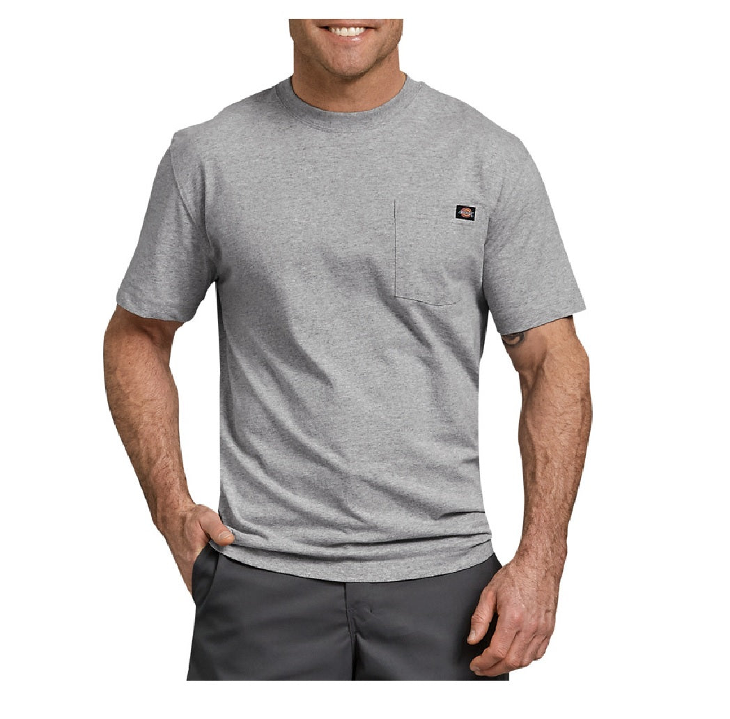 Dickies WS450HGM Tee Shirt, Gray, Medium