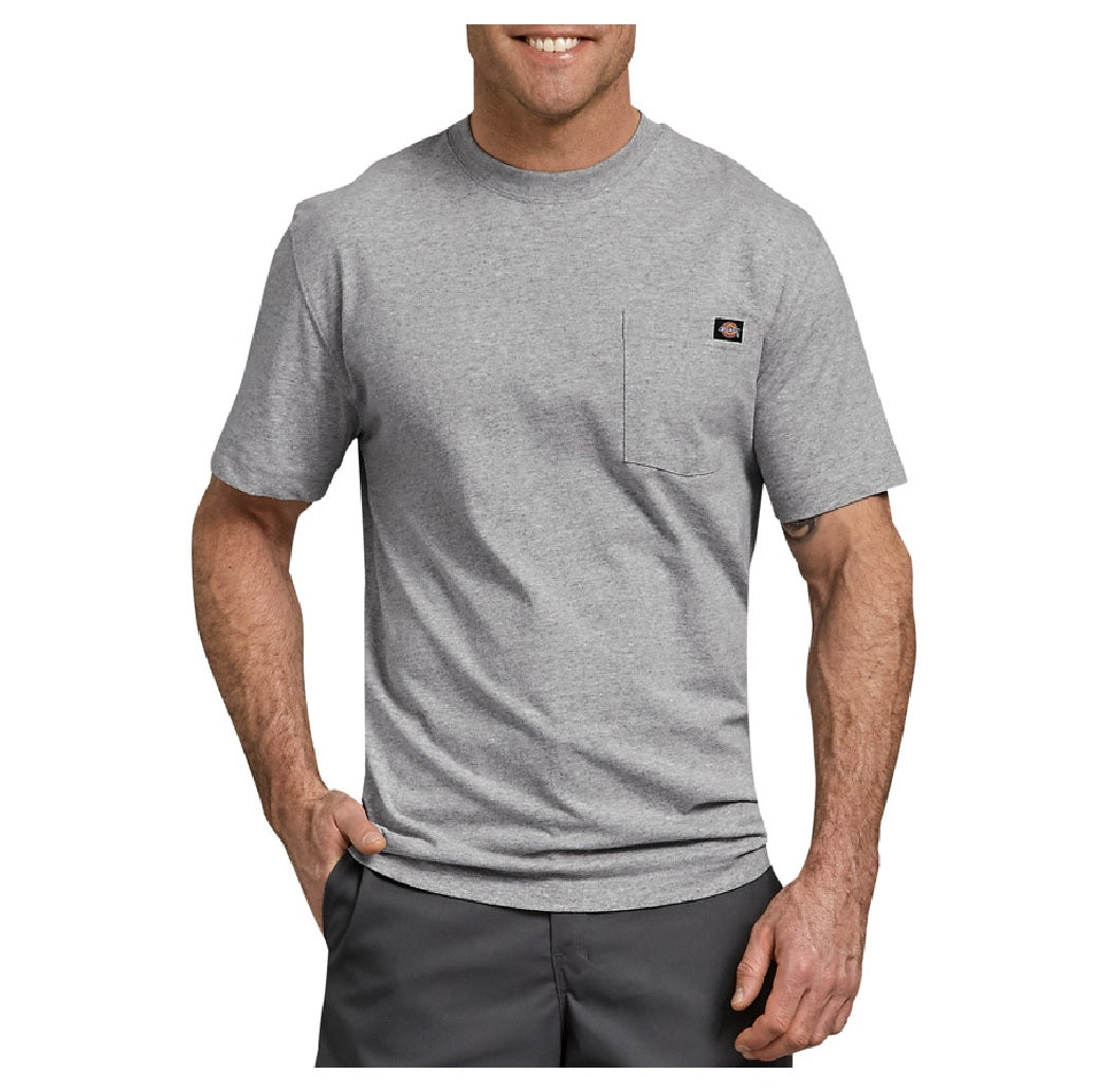 Dickies WS450HGXL Tee Shirt, Gray, XL