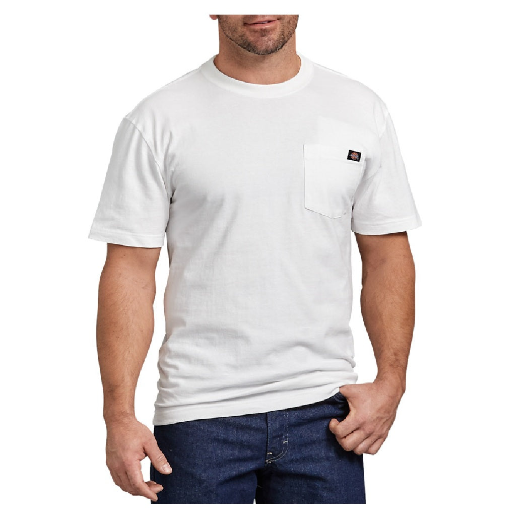 Dickies WS450WHM Tee Shirt, White, Medium