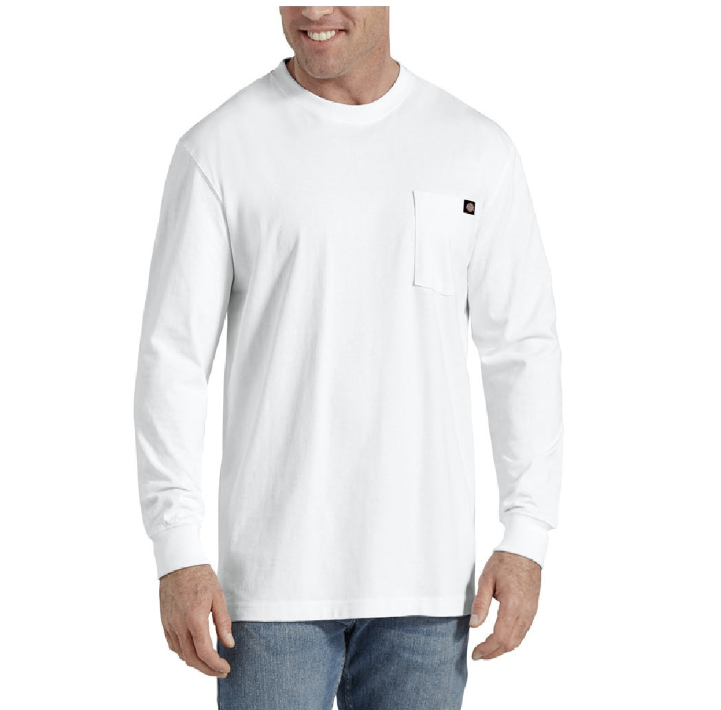Dickies WL450WHXL Tee Shirt, XL, White
