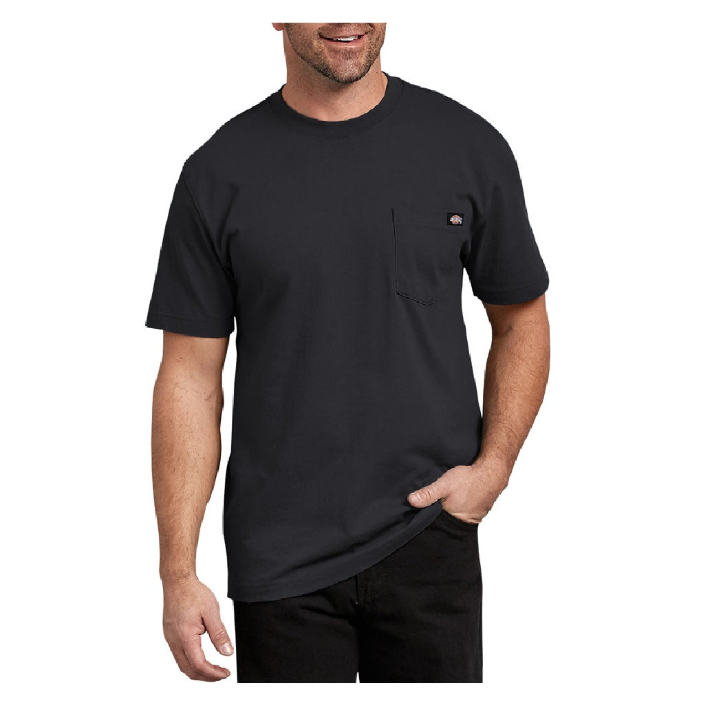 Dickies WS450BKL Tee Shirt, Large, Black