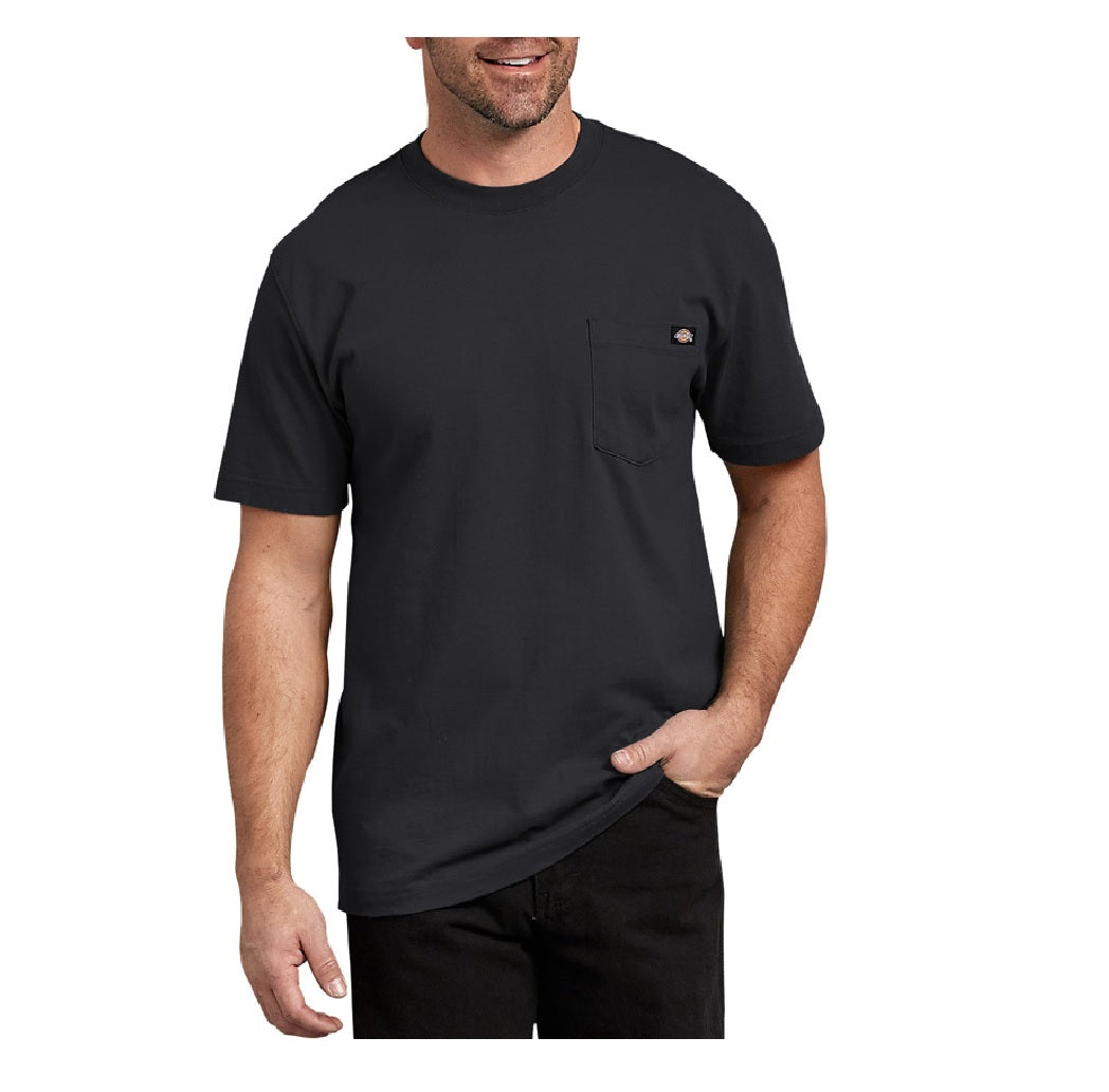 Dickies WS450BKXL Tee Shirt, XL, Black