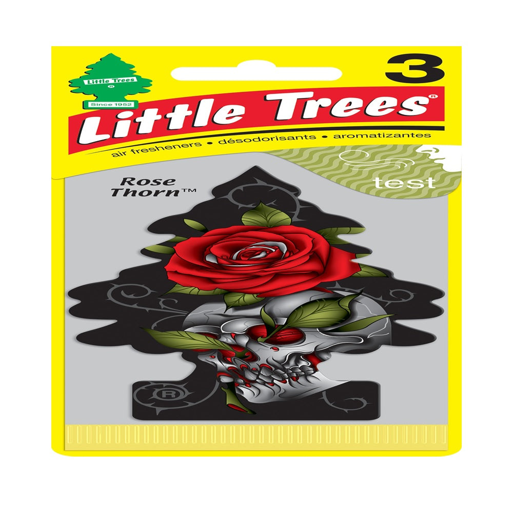 Little Trees U3S-37308 Rose Thorn Air Freshener, 3 pack
