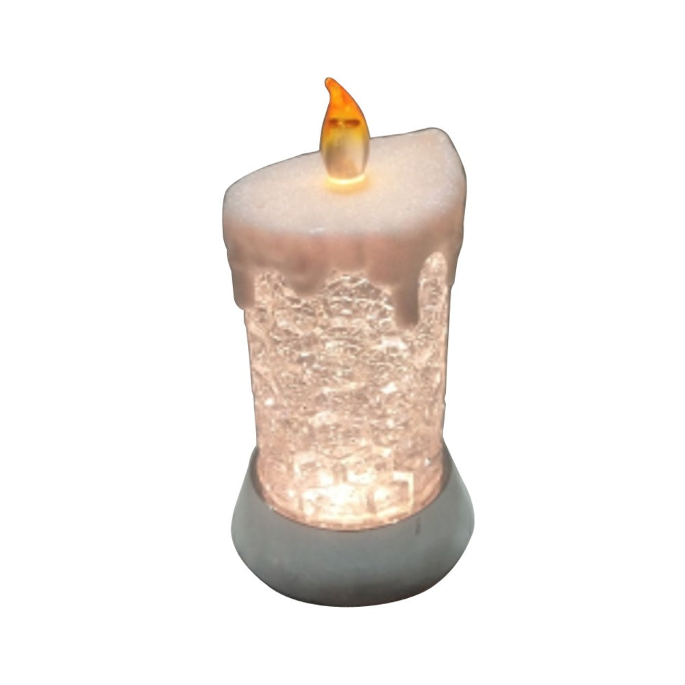 Santas Forest 21605 Candle Ice Prelit, Acrylic, 9 Inch