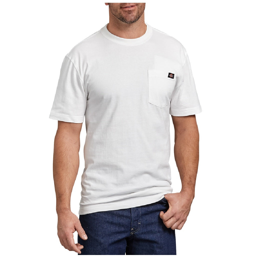 Dickies WS450WHLT Tee Shirt, LT, White