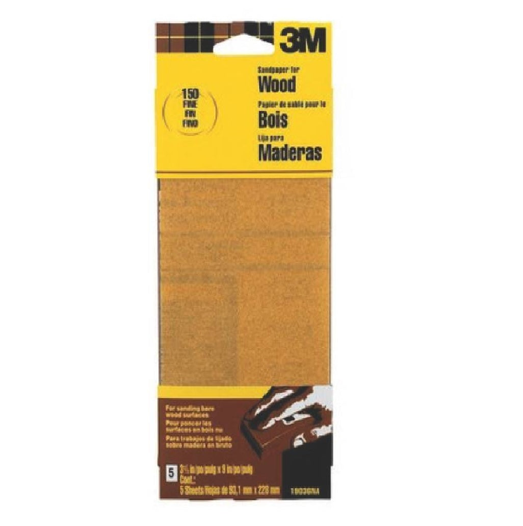 3M 19037-20-CC Sandpaper, Garnet, 100 Grit