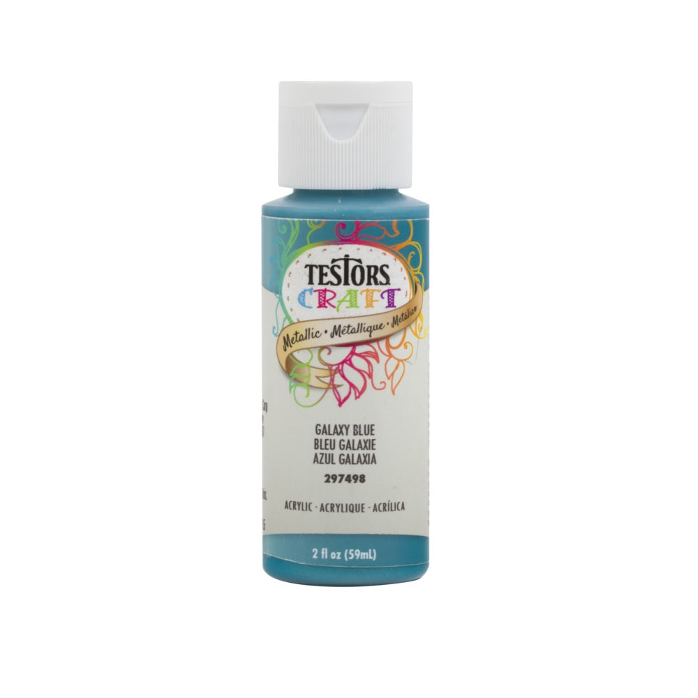 Testor 297498 Craft Paint, Galaxy Blue, Metallic, 2 oz