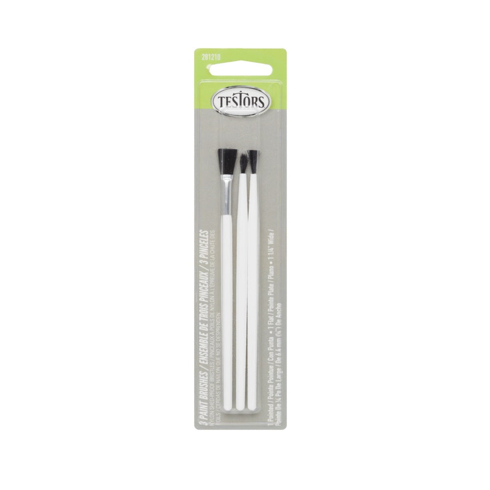 Testors 281210 Paint Brush Set, Gray