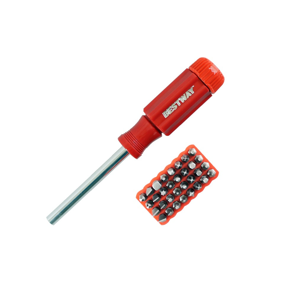 Best Way Tools 63540 Magnetic Screwdriver Set, Red
