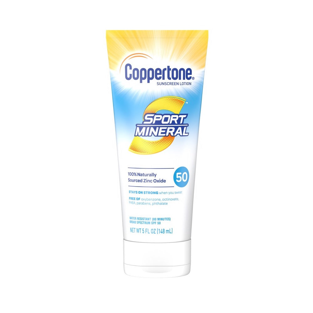 Coppertone 481450790000 Sport Mineral Sunscreen Lotion, 5 Oz