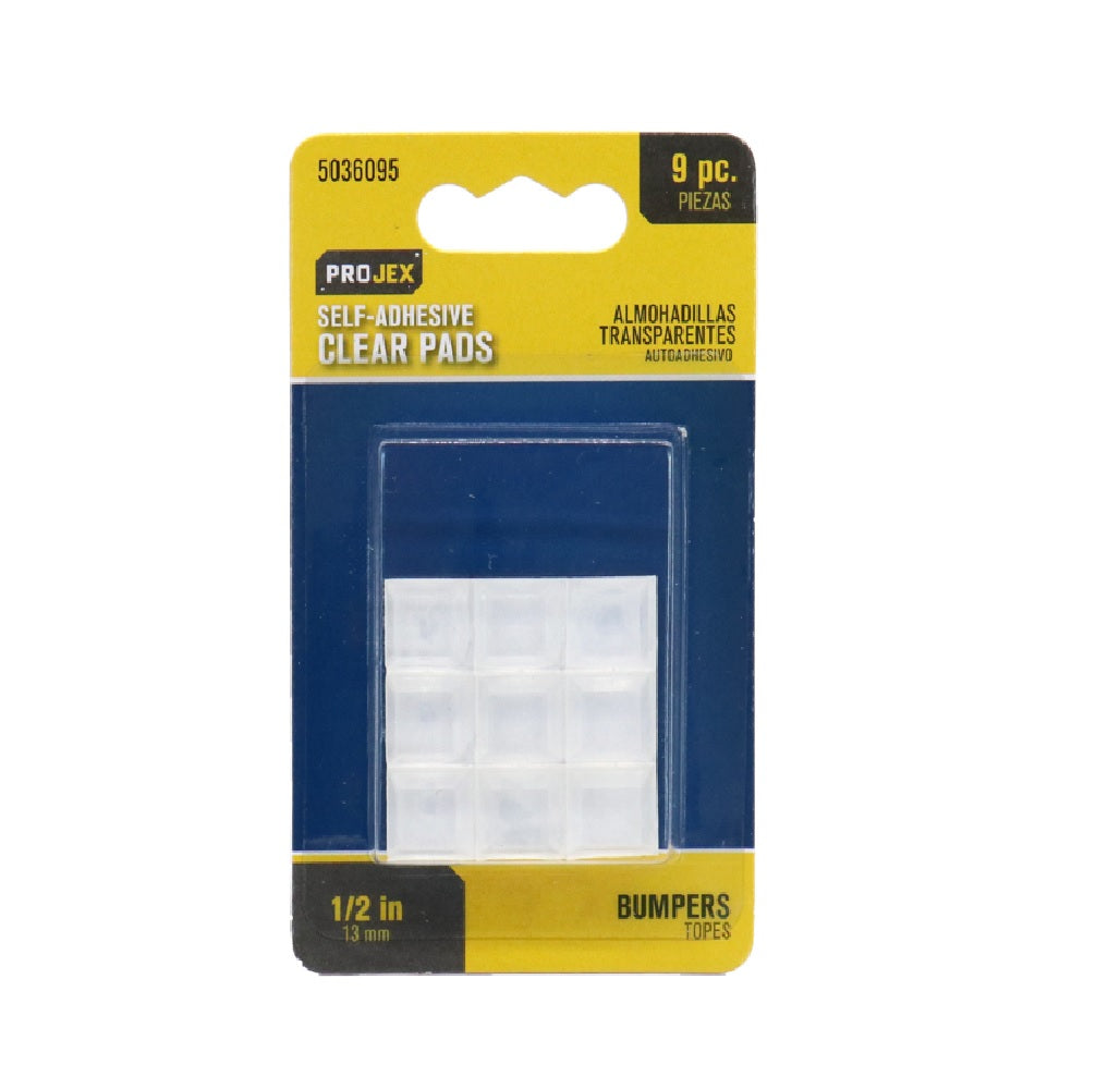 Projex 9562/ACE Self Adhesive Square Bumper Pad, Vinyl