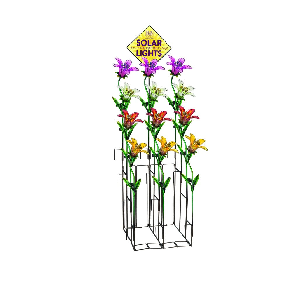 Regal Art & Gift 80206 Solar Garden Stake, 33 Inch, Assorted