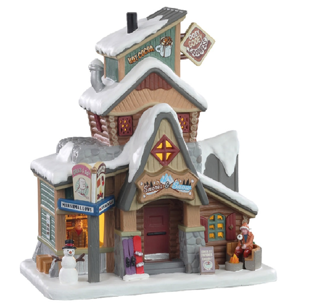 Lemax 15749 S'mores-Snow Figurine, Porcelain