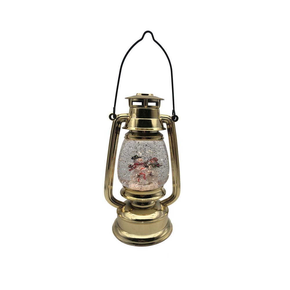 Santas Forest 21607 Lantern Acry Prelit, Silver, 10 Inch