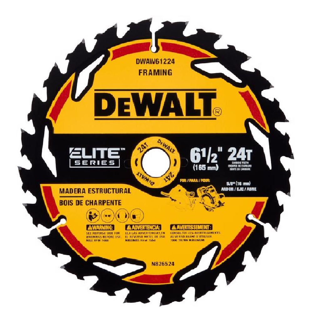 DeWalt DWAW61224 Elite Series Circular Saw Blade, Carbide Tipped