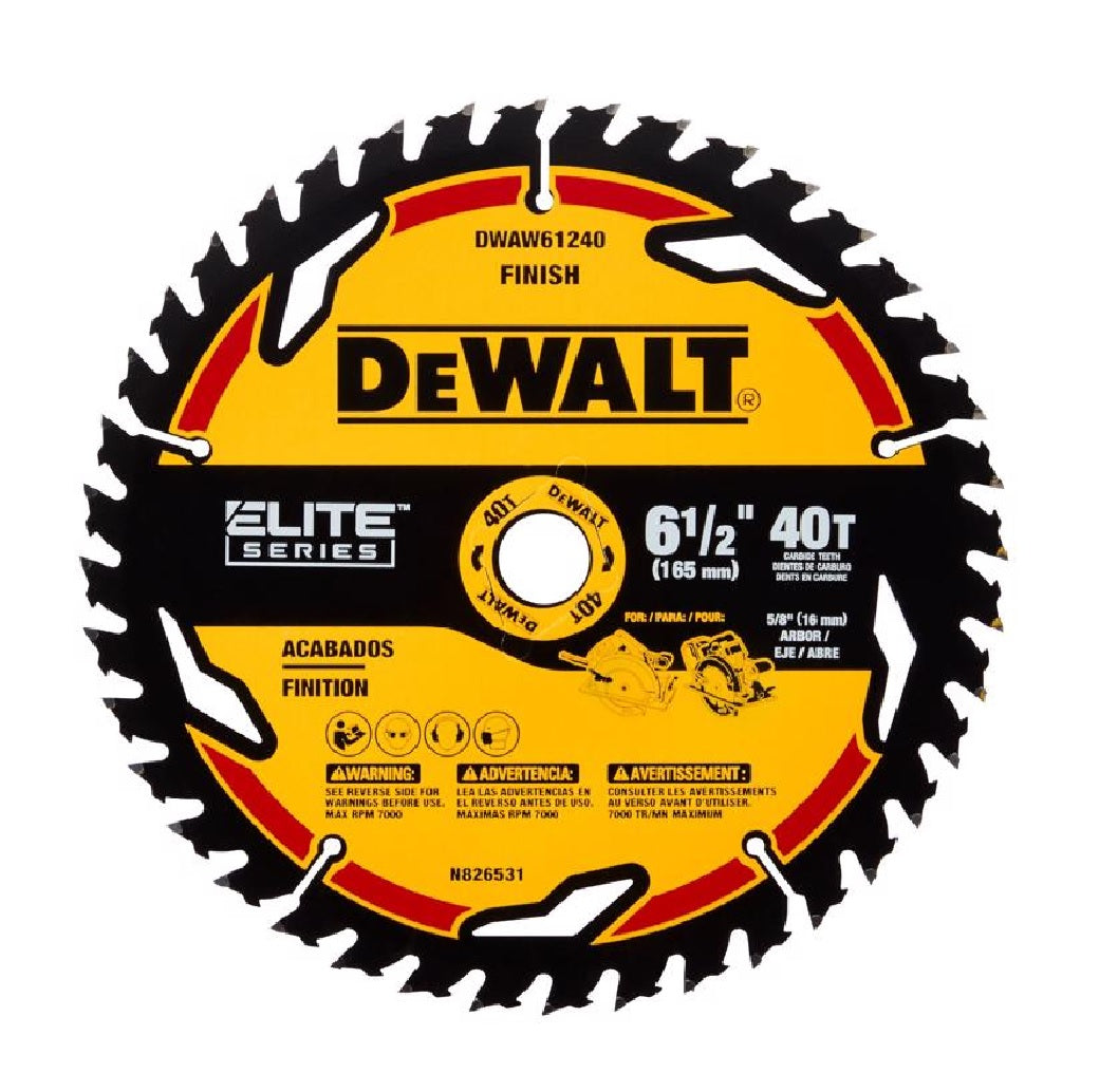 DeWalt DWAW61240 Elite Series Circular Saw Blade