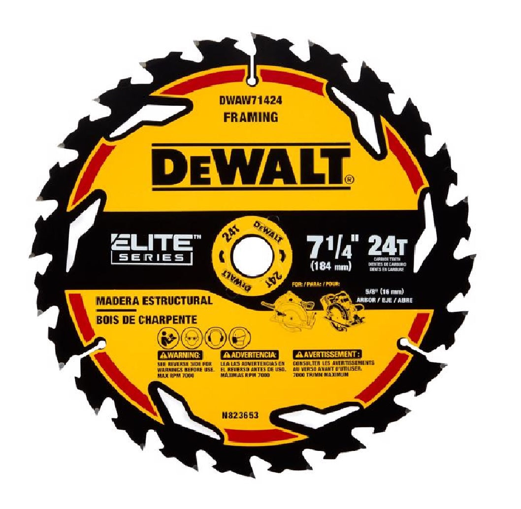 DeWalt DWAW71424 Elite Series Circular Saw Blade