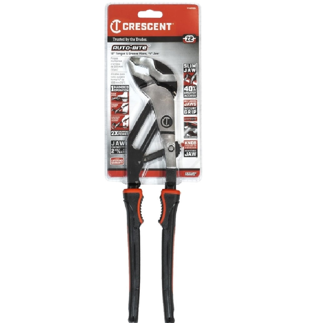 Crescent RTAB12CG Tongue and Groove Plier, Alloy Steel