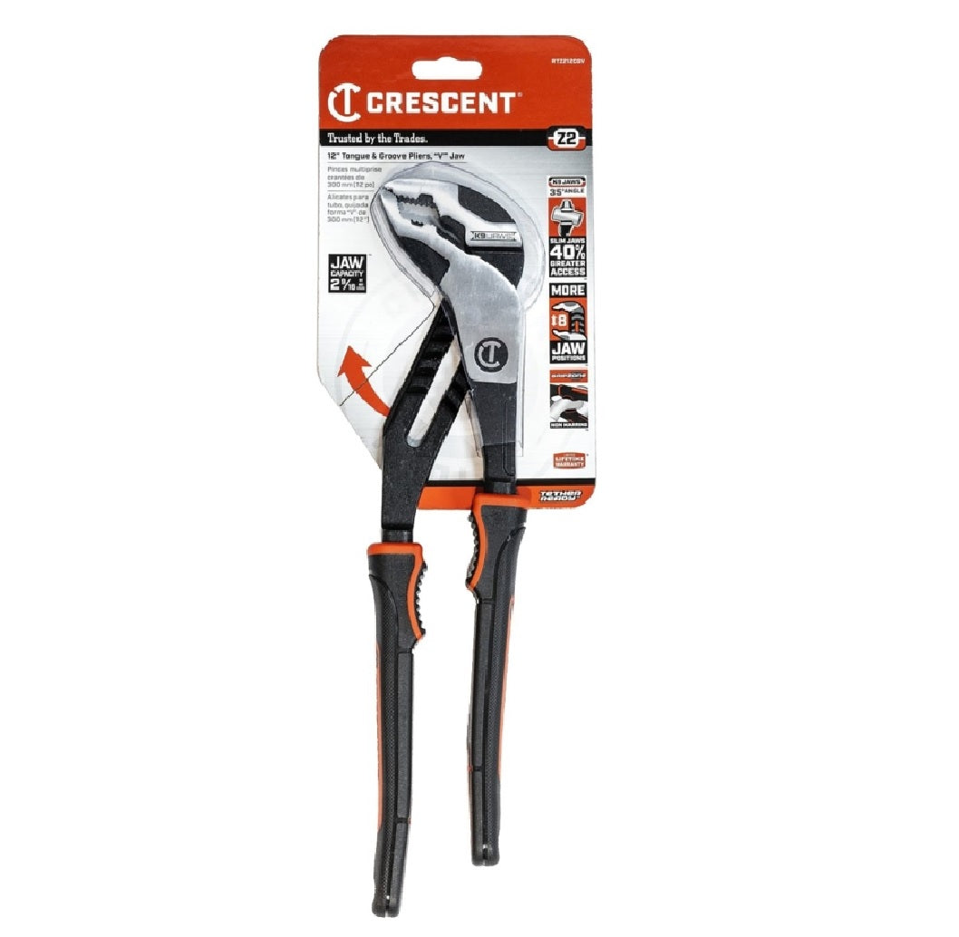 Crescent RTZ212CGV Tongue and Groove Plier, Alloy Steel