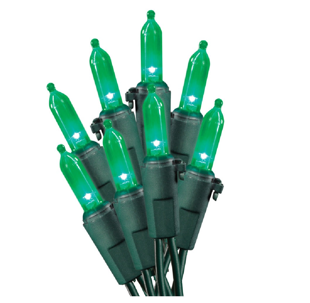 Sylvania W11L1260 LED Traditional Mini Light Set, Green