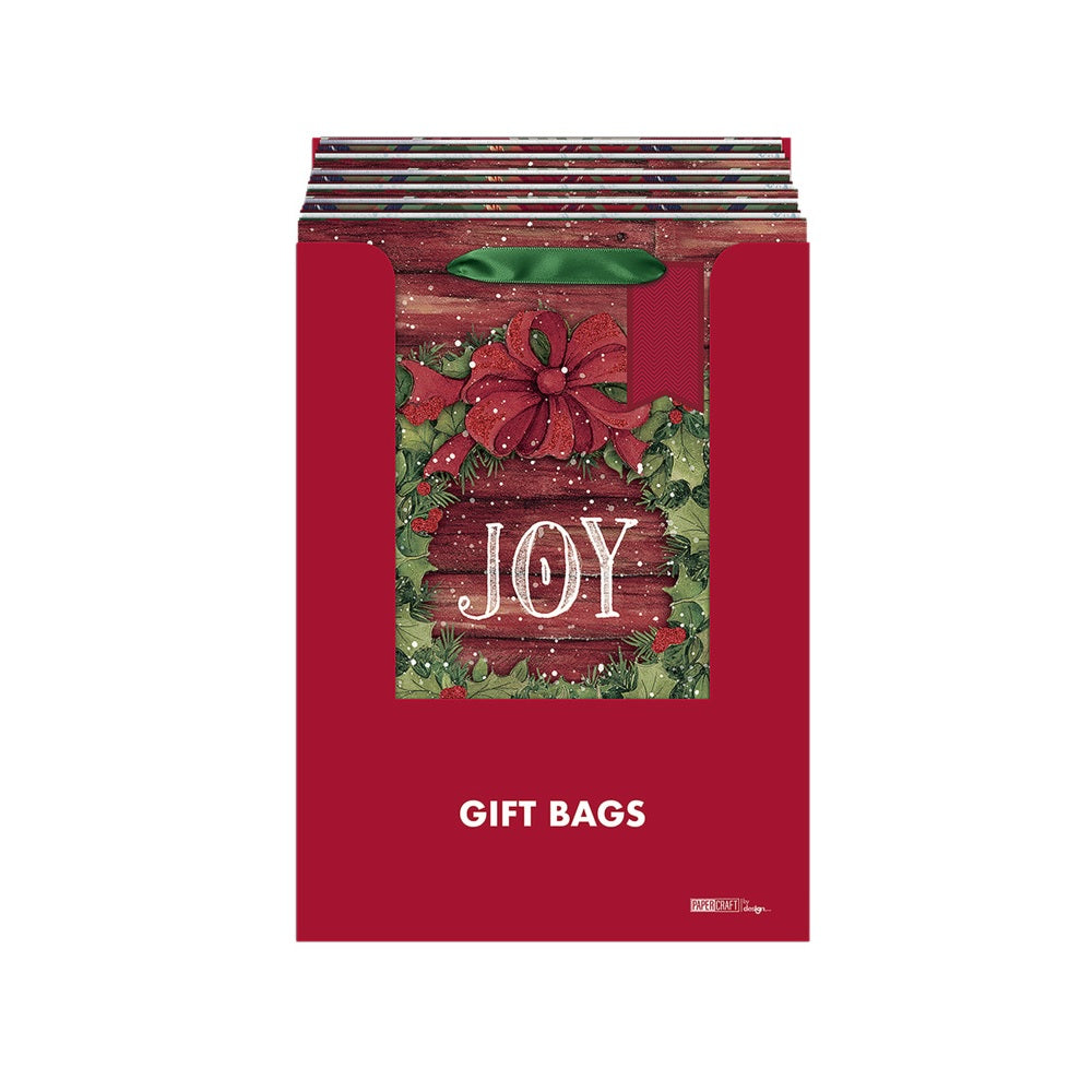 Santas Forest 69638 Christmas Gift Bag, 6 Designs