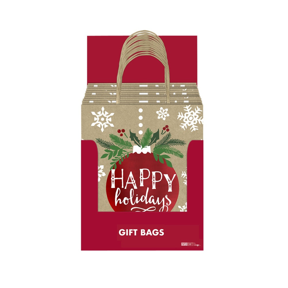 Santas Forest 69642 Christmas Happy Holidays Gift Bag, X-Large