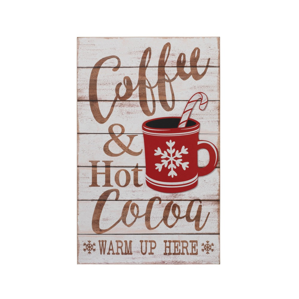 Gerson 2490320 Christmas Coffee-Hot Cocoa, 18.9 Inch
