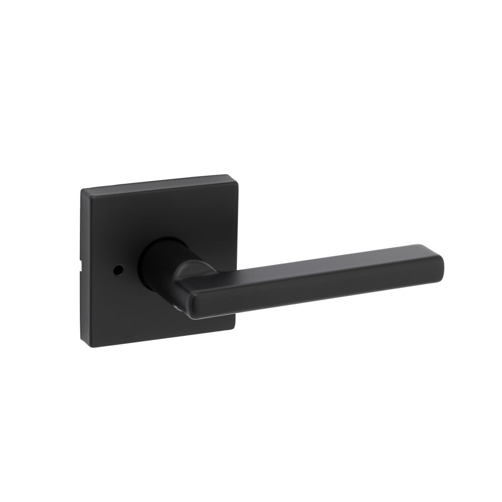 Kwikset 730HFL SQT 514 CP Pushbutton Privacy Door Lock, Black