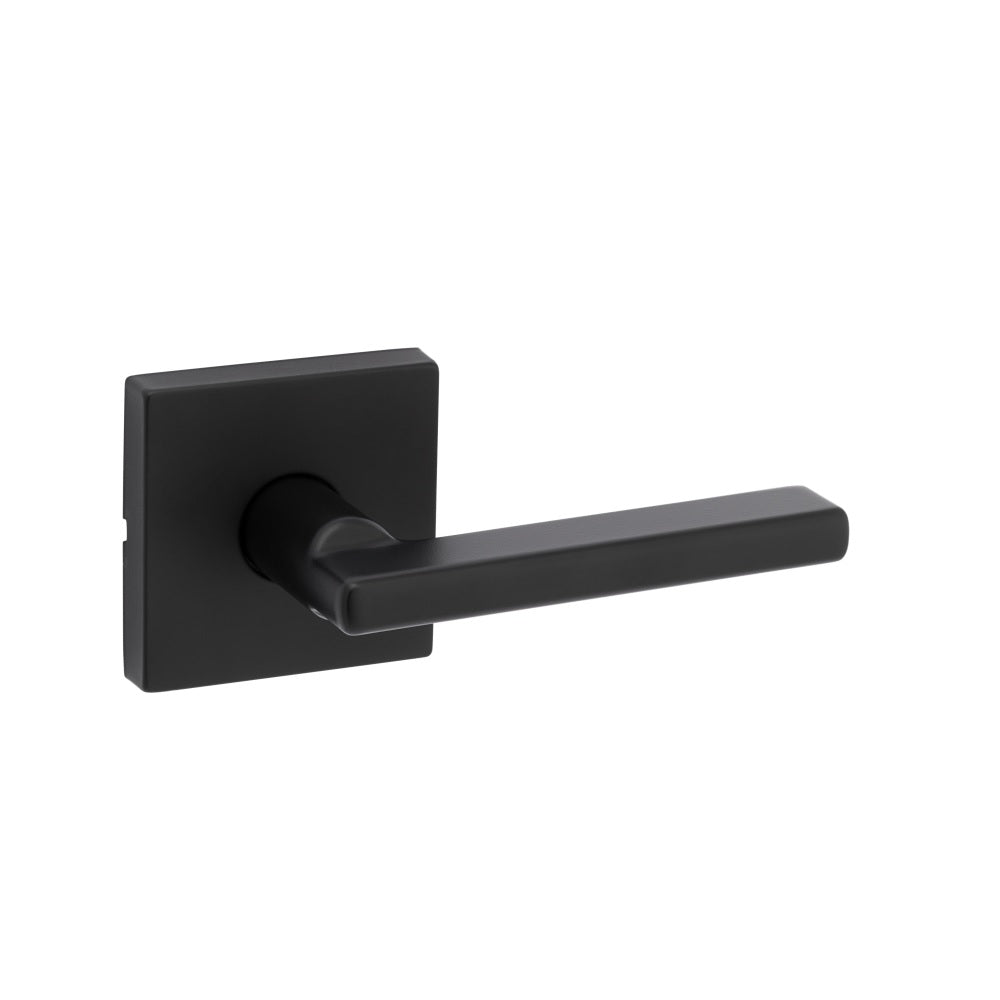 Kwikset 720HFL SQT 514 CP Lever Handle Passage Door Lock, Black