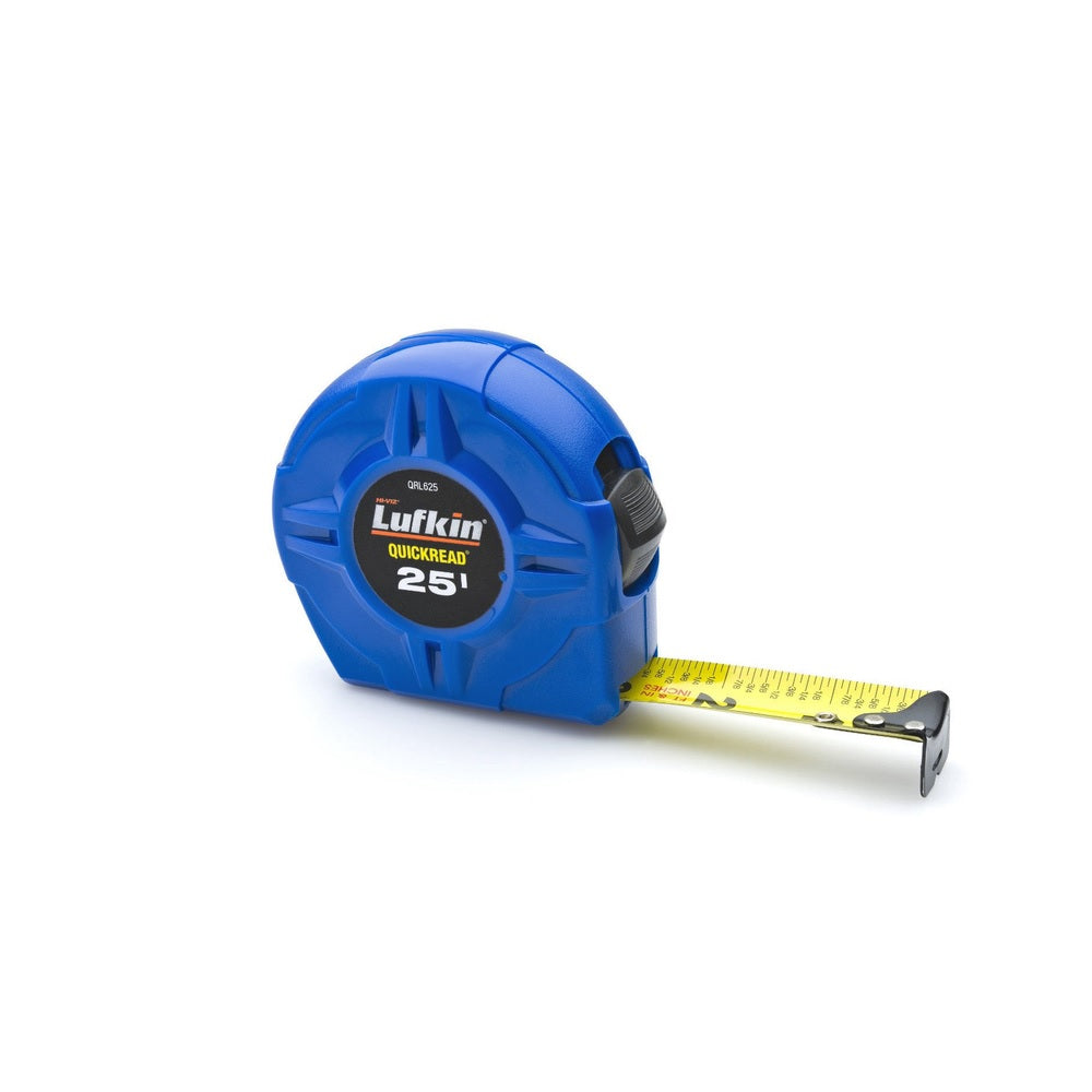 Lufkin QRL625MP Hi-Viz Tape Measure, 1 inch X 25 feet