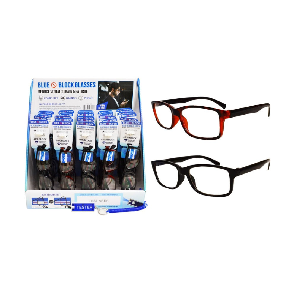 Diamond Visions 11-3125 Rectangle Blue Light Block Glasses