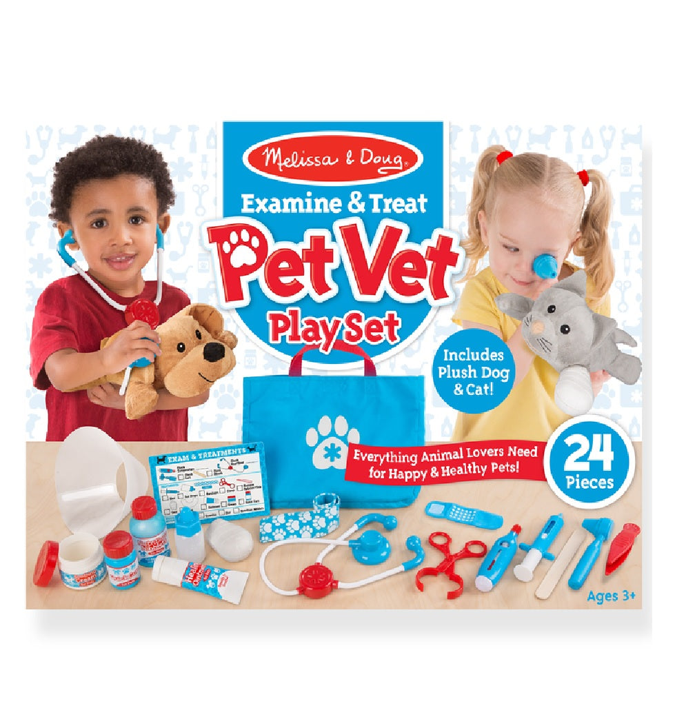 Melissa & Doug 8520 Examine & Treat Pet Vet Play Set
