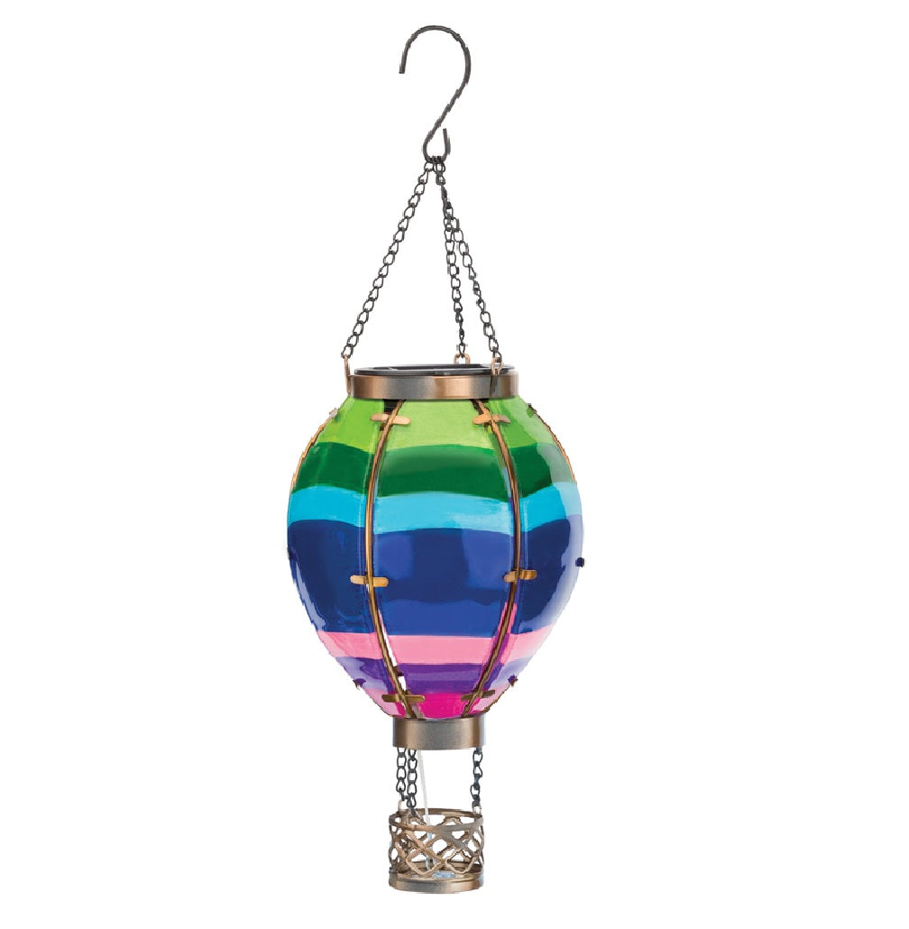 Regal Art & Gift 12769 Stripe Lantern, Glass/Metal
