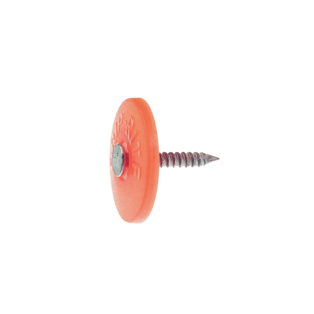 Grip-Rite 112PRCAP1 Full Round Head Roofing Nail, Steel, 1 lb