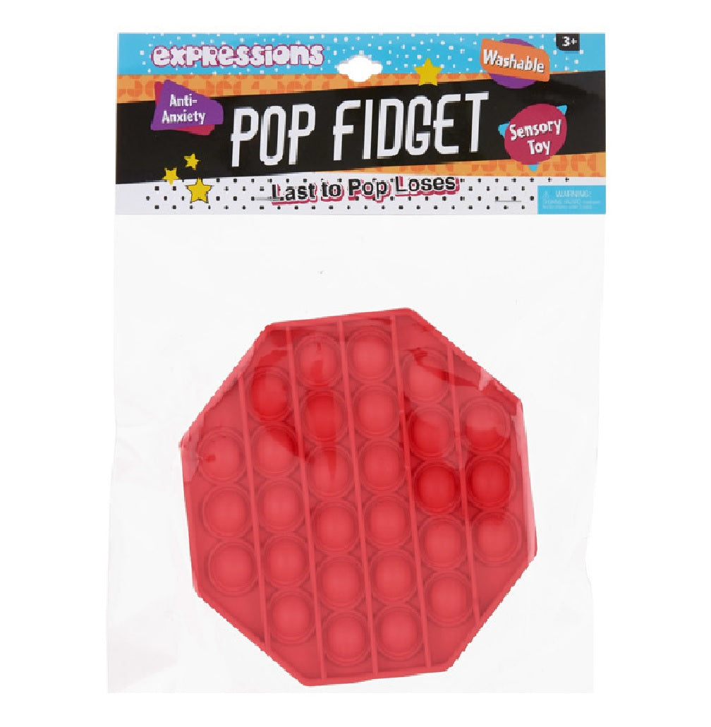 Expressions ANPF2012 Octagon Pop Fidget, Red