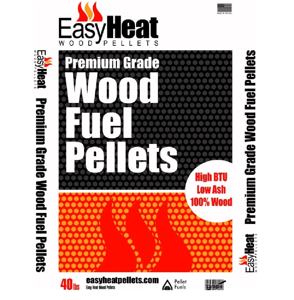 Easy Heat PELLET-PREM-TON Wood Pellet Fuel, 40 lb