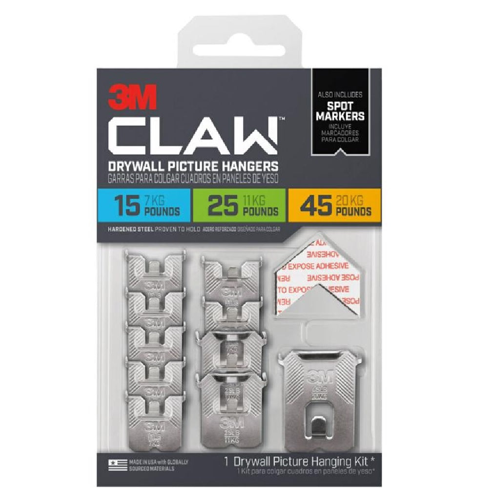 3M 3PHKITM-10ES Claw Drywall Picture Hanging Set