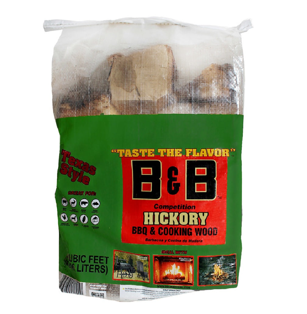 B&B Charcoal 00202 All Natural Hickory Cooking Logs
