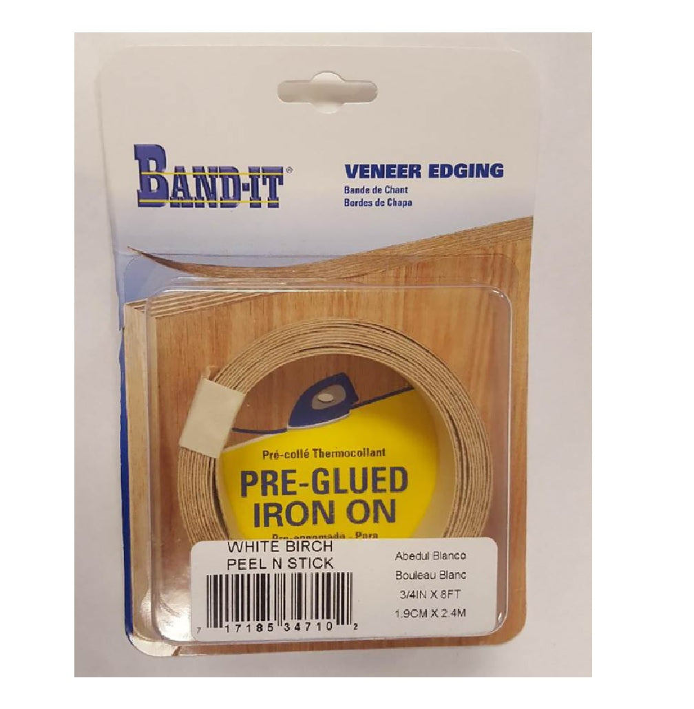 Band-It 34710 Peel-N-Stick White Birch Edge Banding