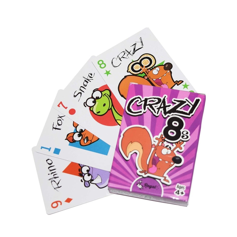 Regal 261 Crazy 8s Children Card Game, Multicolored